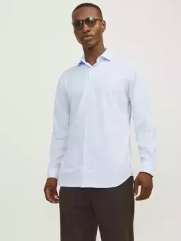 Рубашка с длинными рукавами Jack & Jones "JPRBLAPARKER CHECK L/S SHIRT SN", цвет Chambray Blue Checks:Slim Fit