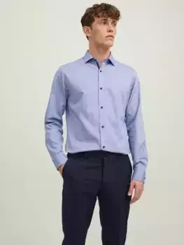 Рубашка с длинными рукавами Jack & Jones "JPRBLAPARKER DETAIL SHIRT L/S NOOS", синий
