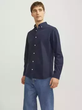 Рубашка с длинными рукавами Jack & Jones "JPRCCPOPLIN LOGO COMFORT SHIRT L/S SN", цвет Night Sky
