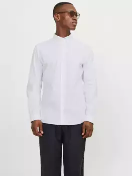 Рубашка с длинными рукавами Jack & Jones "JPRCCPOPLIN LOGO COMFORT SHIRT L/S SN", белый