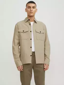 Рубашка с длинными рукавами Jack & Jones "JPRCCROY SPRING SOLID OVERSHIRT L/S SN", цвет Fields Of Ry