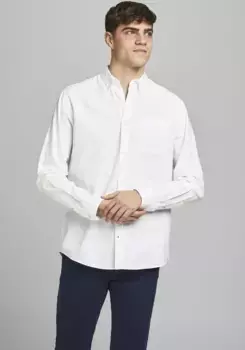 Рубашка с длинными рукавами Jack & Jones "OXFORD SHIRT", белый