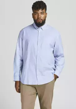 Рубашка с длинными рукавами Jack & Jones PlusSize "OXFORD SHIRT", синий