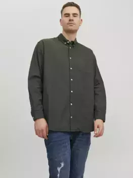 Рубашка с длинными рукавами Jack & Jones PlusSize "JJ JJEOXFORD SHIRT L/S", цвет Forest Night