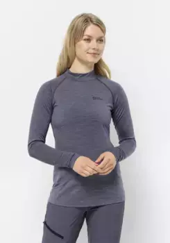 Рубашка с длинными рукавами Jack Wolfskin "KAMMWEG L/S W", цвет Dolphin