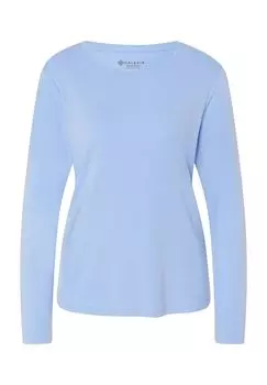 Рубашка с длинными рукавами Эйла, круглый вырез, женская Galeria, темно-синий