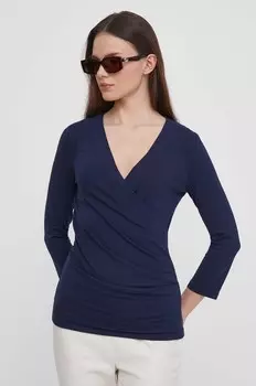 Рубашка с длинными рукавами Lauren Ralph Lauren, темно-синий