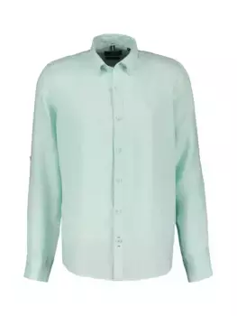 Рубашка с длинными рукавами LERROS "Повседневная мужская льняная рубашка LERROS, длинный рукав", синий