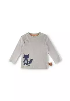 Рубашка с длинными рукавами «Лесные приключения» для детей Sigikid, серый