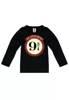 Рубашка с длинными рукавами LOGOSHIRT "Гарри Поттер" с лицензионным дизайном, черный