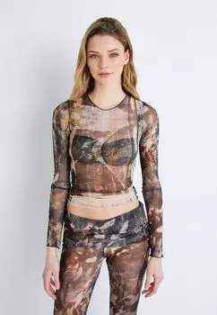 Рубашка с длинными рукавами LONG SLEEVE BORDER PRINT Jaded London, цвет multi