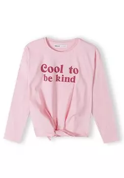 Рубашка с длинными рукавами LONG SLEEVED KNOT TIE MINOTI, цвет pink