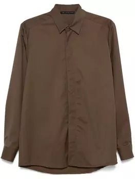 Рубашка с длинными рукавами Low Brand, коричневый