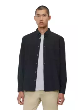 Рубашка с длинными рукавами Marc O'Polo, выполненная из органической смеси хлопка и лиоцелла, синий