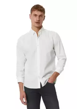 Рубашка с длинными рукавами Marc O'Polo "из органического хлопка", белый