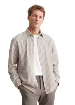 Рубашка с длинными рукавами Marc O'Polo "из органического хлопка", серый
