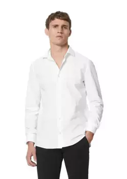Рубашка с длинными рукавами Marc O'Polo из поплина Paper Touch, белый