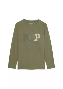 Рубашка с длинными рукавами Marc O'Polo "из органического хлопка", зеленый