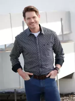 Рубашка с длинными рукавами Marco Donati, серый