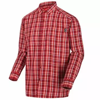 Рубашка мужская Regatta Mindano Longsleeve III Hiking с длинными рукавами, красный