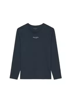 Рубашка с длинными рукавами Mix & Match Хлопок Marc O'Polo, синий