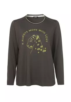 Рубашка с длинными рукавами Молодёжная рубашка с длинными рукавами и декоративными швами Frapp, цвет Olive / Moss