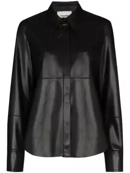 Рубашка с длинными рукавами Nanushka, черный