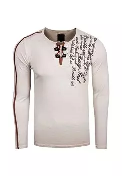 Рубашка с длинными рукавами необычного дизайна RUSTY NEAL, бежевый