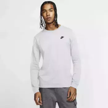 Рубашка с длинными рукавами Nike Sportswear "МУЖСКАЯ ФУТБОЛКА С ДЛИННЫМ РУКАВОМ", белый