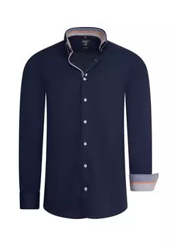 Рубашка с длинными рукавами облегающего кроя, облегающего фигуру RUSTY NEAL, цвет Marine