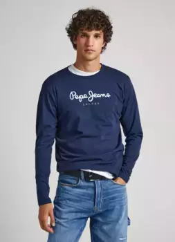 Рубашка с длинными рукавами Pepe Jeans "EGGO LONG", цвет морской волны