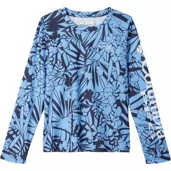 Рубашка с длинными рукавами pfg super tidal — для девочек Columbia, черный