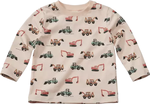 Рубашка с длинными рукавами Про Климат с рисунком автомобиля бежевого цвета размер. 116 1ч ALANA