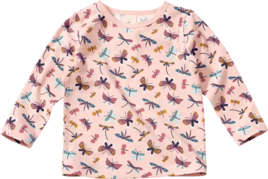 Рубашка с длинными рукавами Про Климат с рисунком стрекозы розовая размер. 110 10шт ALANA