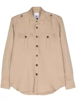 Рубашка с длинными рукавами PT Torino, бежевый