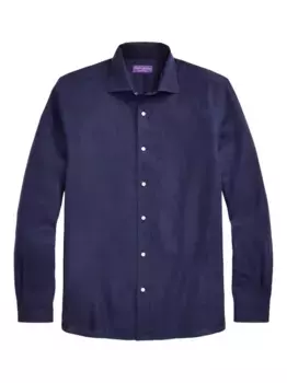 Рубашка с длинными рукавами Ralph Lauren Purple Label, синий