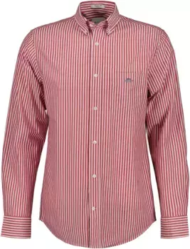 Рубашка с длинными рукавами "REG POPLIN STRIPE SHIRT" Gant, красный