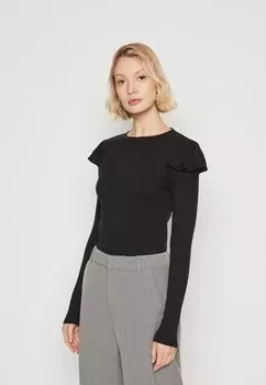 Рубашка с длинными рукавами RUFFLE GAP, цвет true black