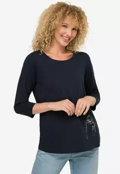 Рубашка с длинными рукавами RUNDHALS 3/4 OEKO LAURASN, цвет marine