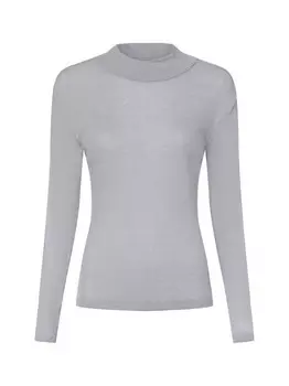 Рубашка с длинными рукавами с содержанием шерсти Ipuri Essentials, серый