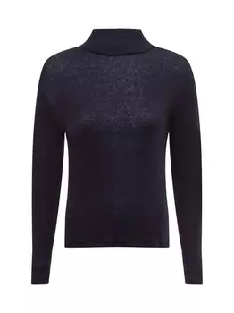 Рубашка с длинными рукавами с содержанием шерсти Ipuri Essentials, синий