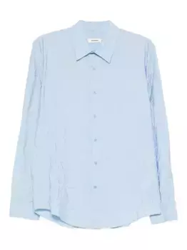 Рубашка с длинными рукавами SANDRO, синий