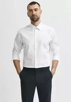 Рубашка с длинными рукавами SELECTED HOMME "REGETHAN SHIRT", белый