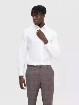 Рубашка с длинными рукавами SELECTED HOMME "SLHSLIMSOHO-DETAIL SHIRT LS NOOS", белый