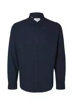 Рубашка с длинными рукавами Selected, синий