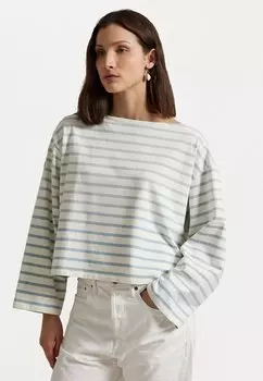 Рубашка с длинными рукавами STRIPED BOATNECK MARINER T-SHIRT Polo Ralph Lauren, темно-синий