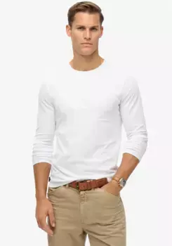 Рубашка с длинными рукавами Superdry "ESSENTIAL LOGO LONG SLEEVE TOP", цвет Optic