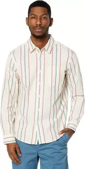 Рубашка с длинными рукавами Supreme Flex Modern Fit Dockers, цвет Cherry Bomb/Stripe