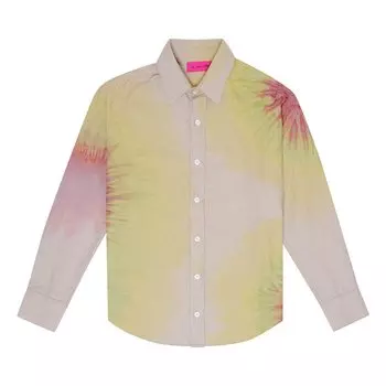 Рубашка с длинными рукавами The Elder Statesman Magic Rings Cash, цвет Миндальный/Многоцветный