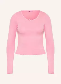 Рубашка с длинными рукавами Tommy Jeans, розовый